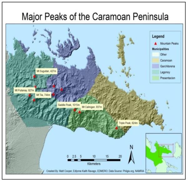 This map shows various Alps within the four (4) municipalities of the Caramoan Peninsula